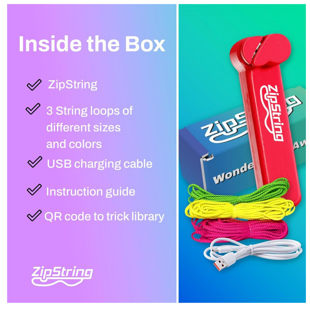 ZipString Clear Package Red Rope Launcher | My Toy Shop